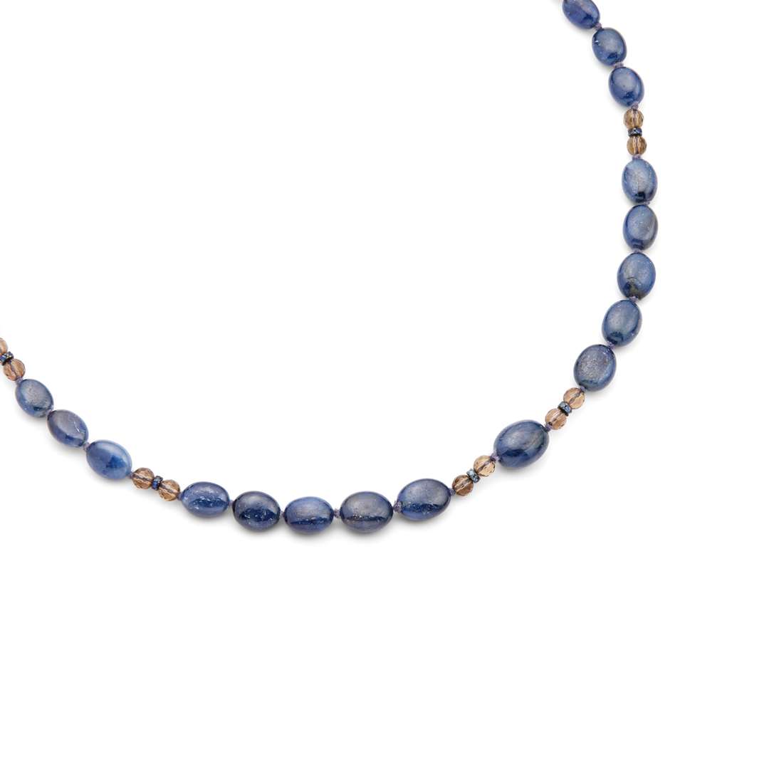 A sapphire bead necklace - Image 2 of 2