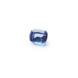 An unmounted mixed cushion-cut Tanzanite