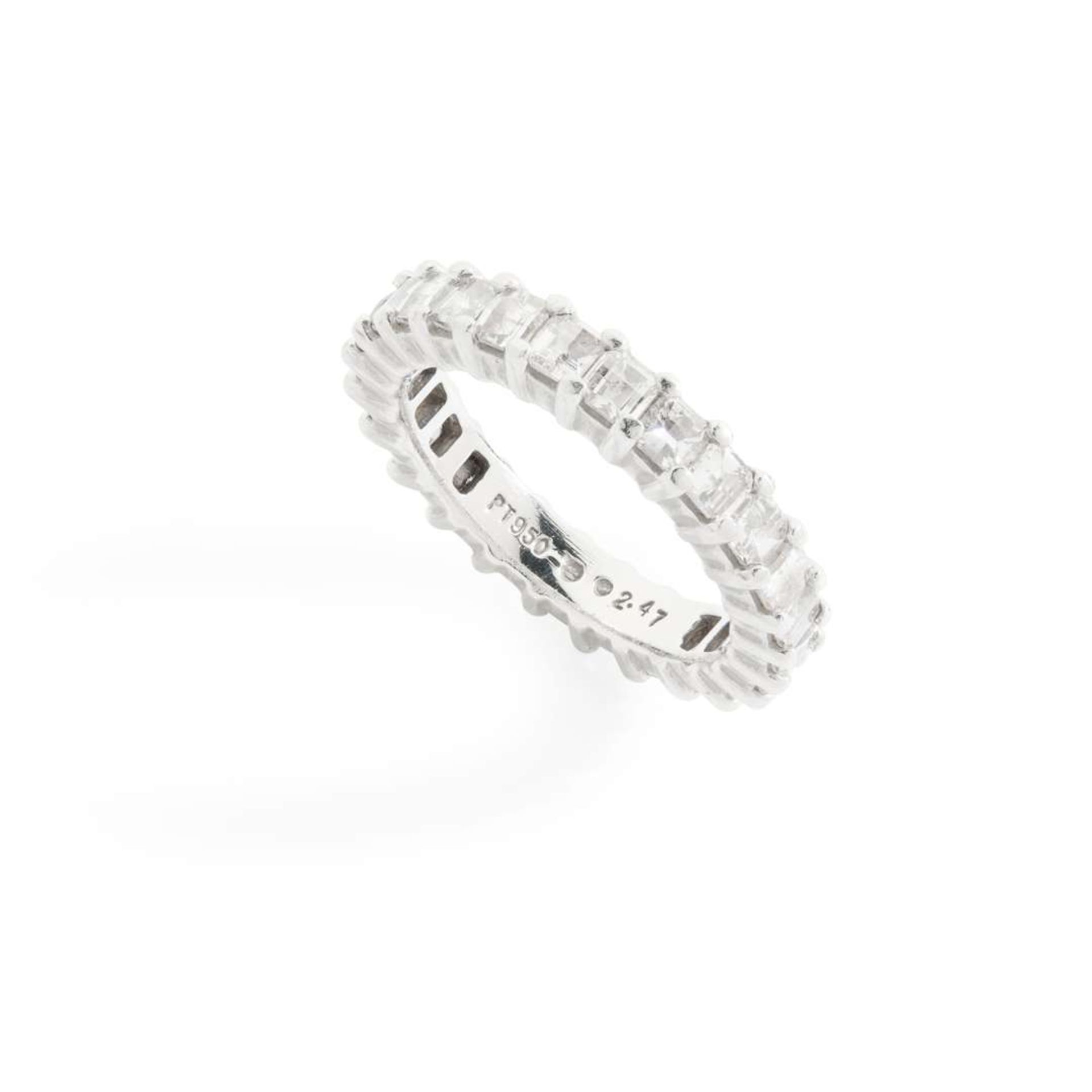 A diamond eternity ring