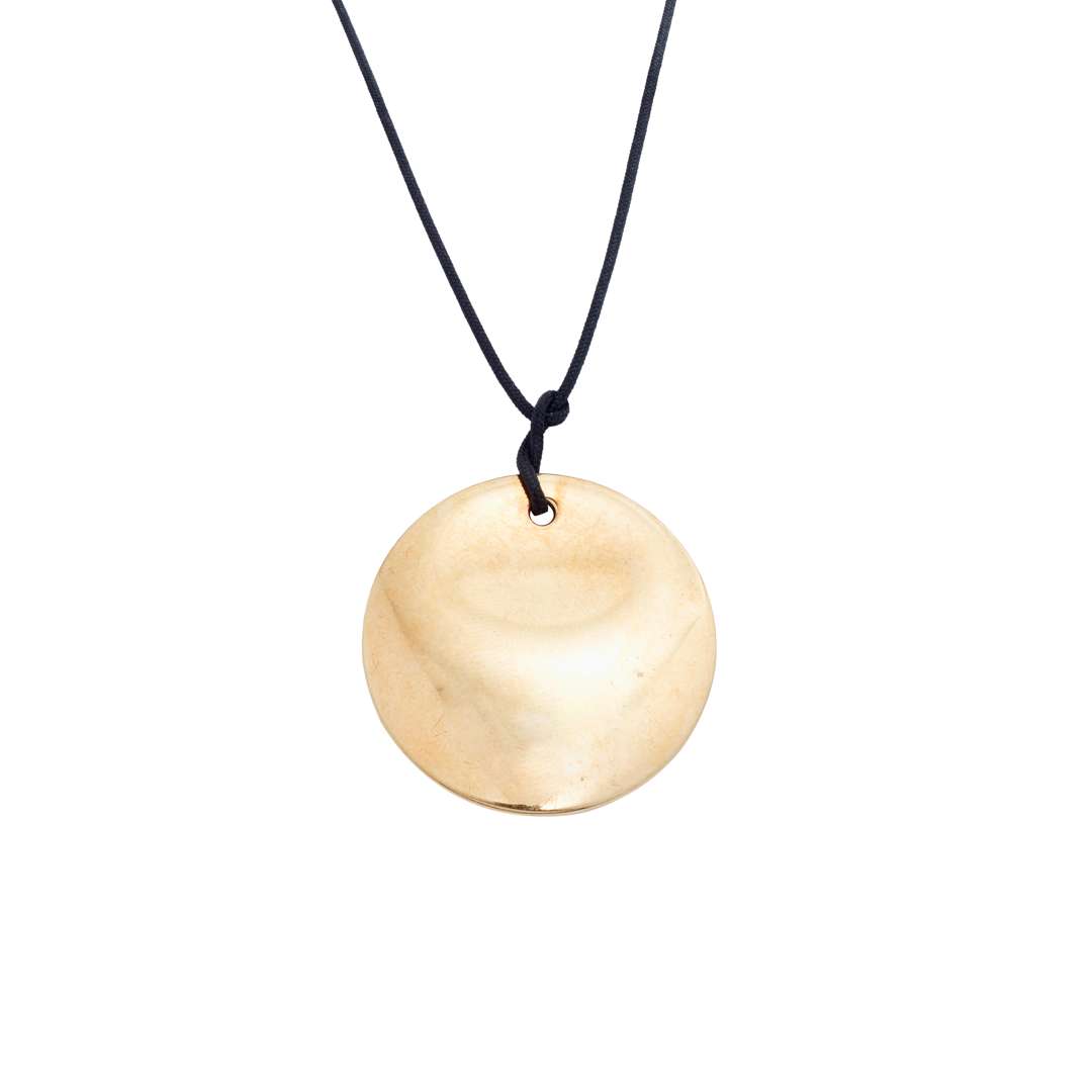 Elsa Peretti for Tiffany & Co: An 18ct gold 'Round' pendant