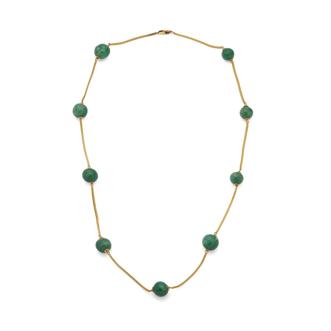 An aventurine quartz necklace