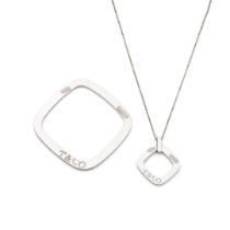 Tiffany & Co: A bangle and matching pendant
