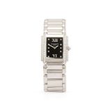 Patek Philippe. A Ladies fine 18k white gold and diamond-set quartz bracelet watch