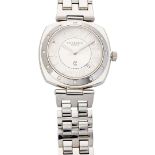 Charriol. A stainless steel and diamond set cushion shape quartz wristwatch