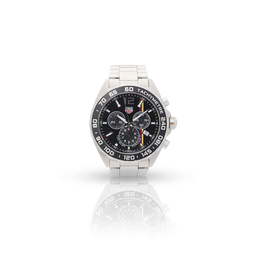 Tag Heuer. A stainless steel limited-edition quartz chronograph wristwatch