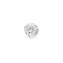 An unmounted round brilliant-cut diamond