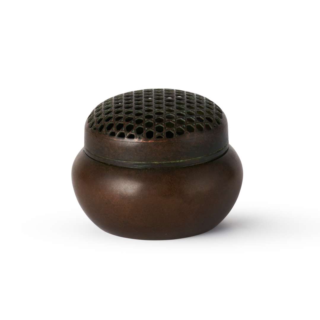 BRONZE LIDDED HAND WARMER