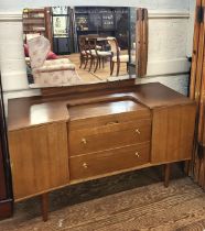 A Wrighton mid-century dressing table (two drawers and a concealed compartment for jewellery, etc)