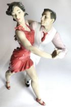 Lladro dancing couple, 37cm.