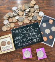 UK coin collections and a selection of loose coins
