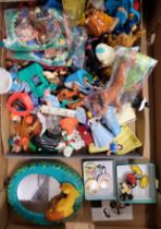 Walt Disney Small Scale figures including Lion King, The Santa Clause, a Mickey Mouse key-ring and