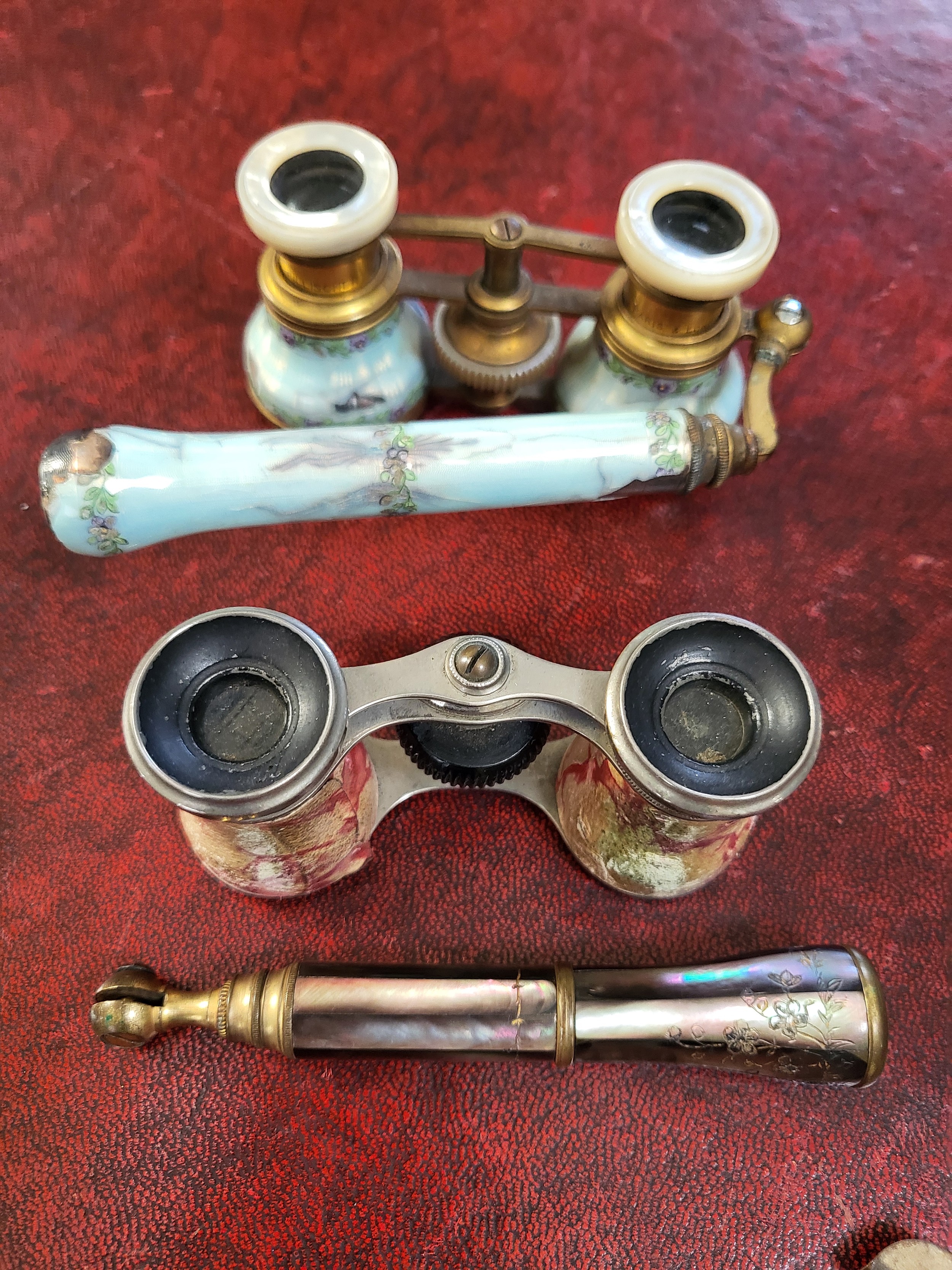 Opera glasses, irons, tins whistle - Image 6 of 8