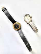 A ladies longines in stainless steel on an expandable brcaelet and a Gucci ladies quartz movement on