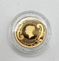 A 2019 quarter sovereign, in fitted plastic case and Hattons of London box.