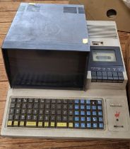 Sharp MZ-80K personal computer with a built in cassette recorder. A multi-functional personal