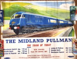 The Midland Pullman poster 1961 121cm x 125cm