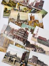 A quantity of postcards, mainly topographical, historic buildings and greeting.