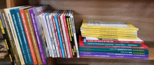 Twenty-four books relating to railways and buses and six National Geographic magazines dating from