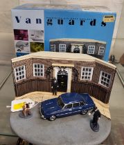 Lledo Vanguard's PD 3002 Rover 3500 V8 Police Escort Diorama in box.