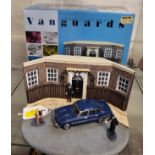 Lledo Vanguard's PD 3002 Rover 3500 V8 Police Escort Diorama in box.