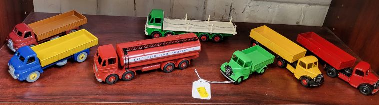 Two Dinky Toys Bedford Articulated Lorries, Bedford Truck, two Big Bedford Trucks, Leyland Octopus