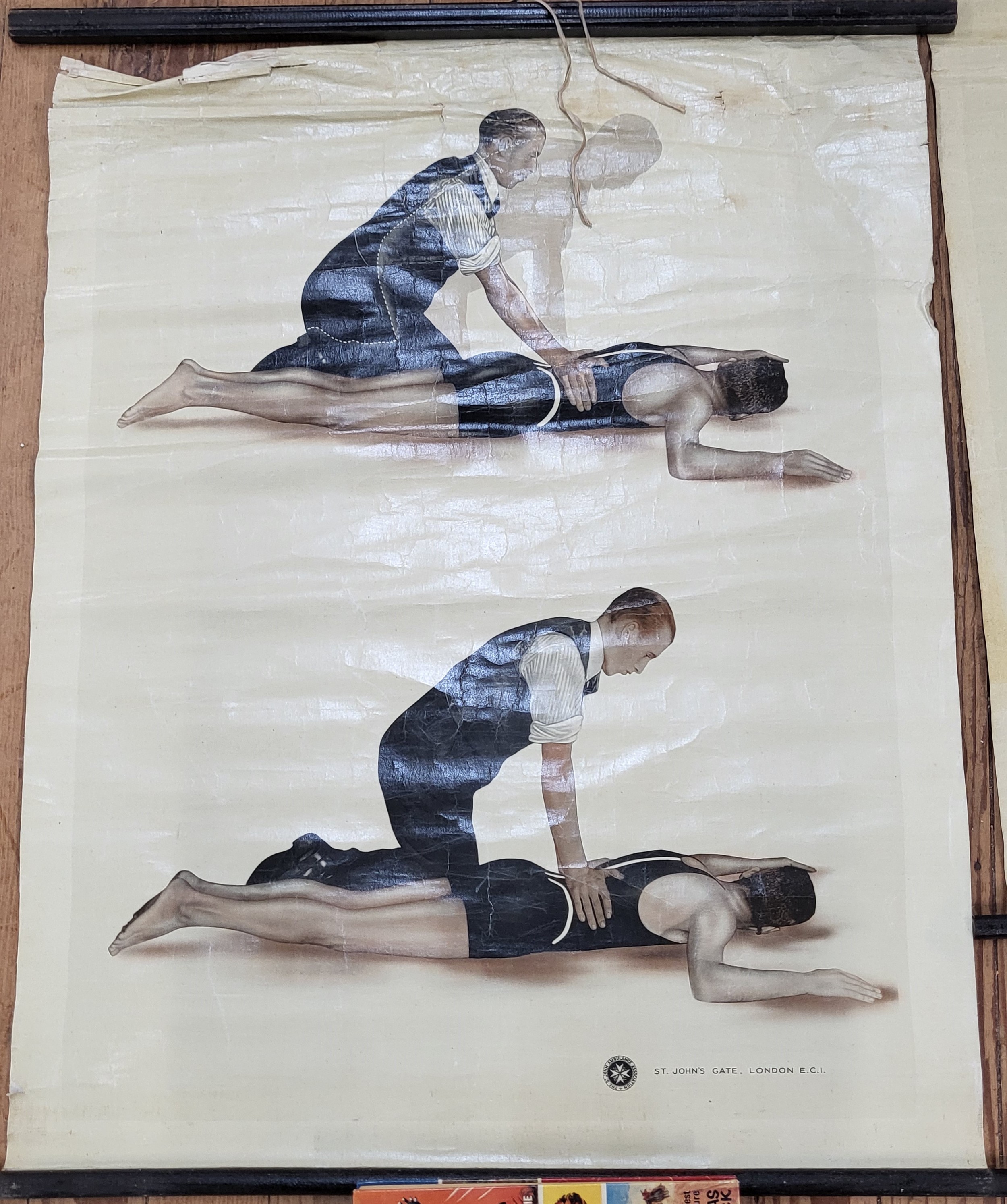St John's Ambulance educational posters: Respiration 1 and 2 Boys Brigade 94cm x 72cm and 79cm x - Image 2 of 3