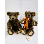 A pair of Steiff dark brown Autumn Teddy Bears, 35cm. (2)