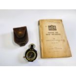A WWI compass and notes on map reading (dated 1917)