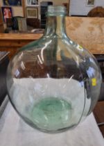 A large globular glass jar, 56cm