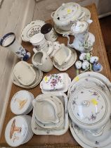 Porcelain tablewares by Bing & Grondahl, K.P.M, Villeroy & Boch, Prinknash, a bell, four eggs and