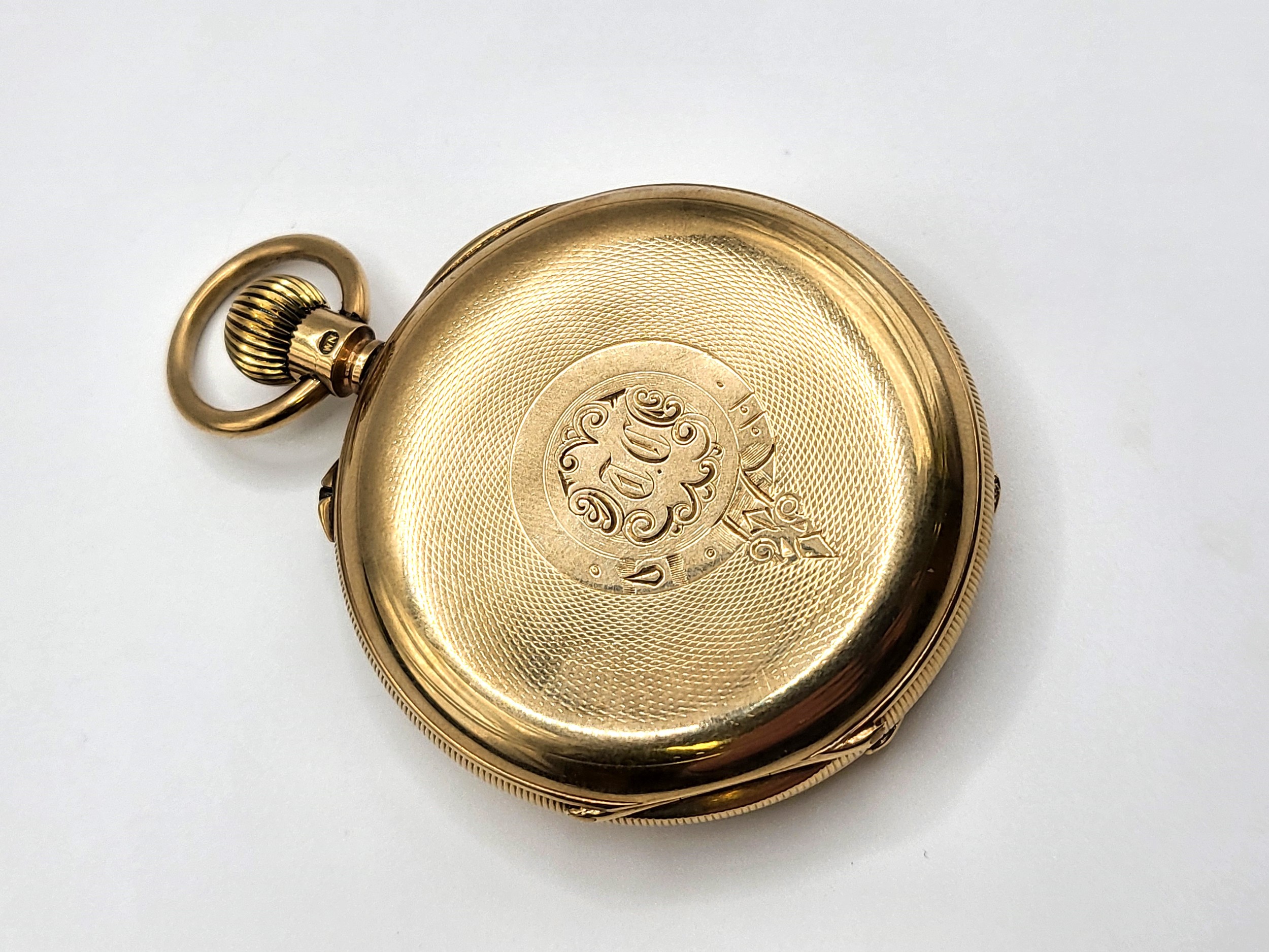 A 9ct yellow gold pocket watch, by J W Benson & Son, with Arabic numeral dial and second - Image 2 of 6