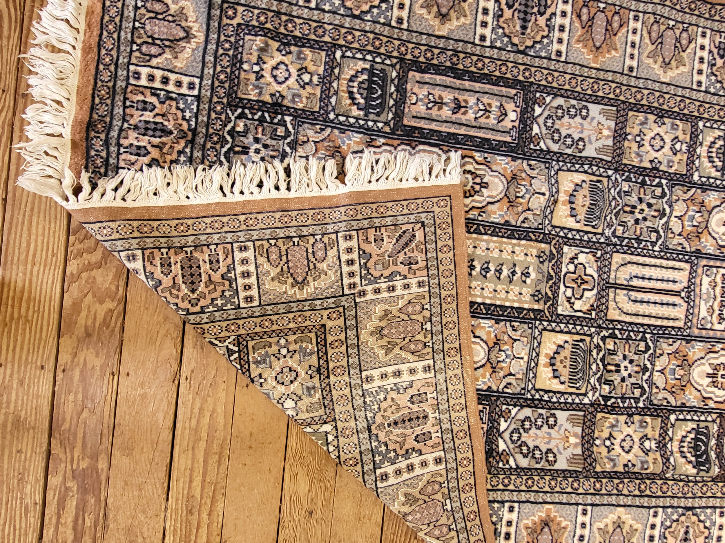 Patterned Turkish Rug Blue and pink patterned handmade Turkish rug with certificate of ...