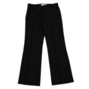 A pair of ladies Marni winter trousers in black, with two side pockets, button up fastening and in a