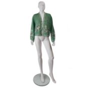 A 1920’s/1930’s Japanese style, loose jacket with long flared sleeves 100 % fine quality silk Pale