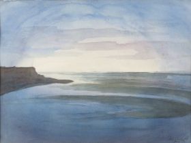 John Melville (1902-1986) Coastal View, 1973 signed and dated (lower right) watercolour 38 x 51cm.