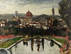 Bernard Kay (1927-2021) Florence oil on board 59 x 76cm; and two further to include: Rural Dwelling,