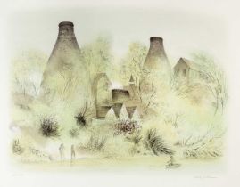 David Gentleman (b.1930) Coalport Ovens, 1971; Factories, 1971; Inclined Plane, 1971 each signed and
