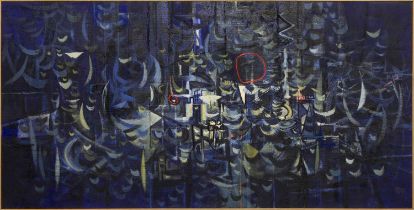 Anthony Curtis (1928-2018) Blue Painting, 1957-8 signed (lower right), signed, titled, and inscribed