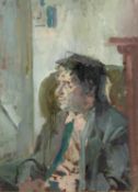 David Greenham Portrait of a Seated Man inscribed (to reverse) oil on canvas 55 x 39cm. Mallams