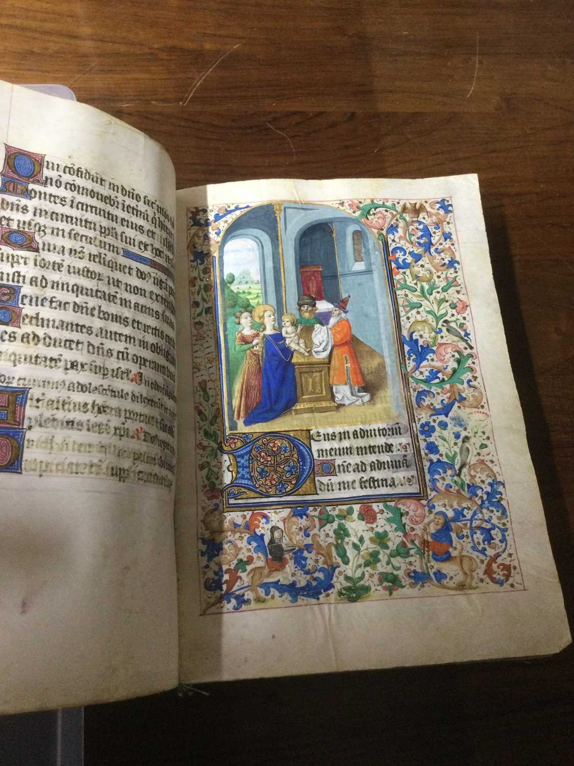 Illuminated medieval manuscript. Hours of the Virgin (Cistercian Use?). France, fifteenth century. - Image 19 of 27