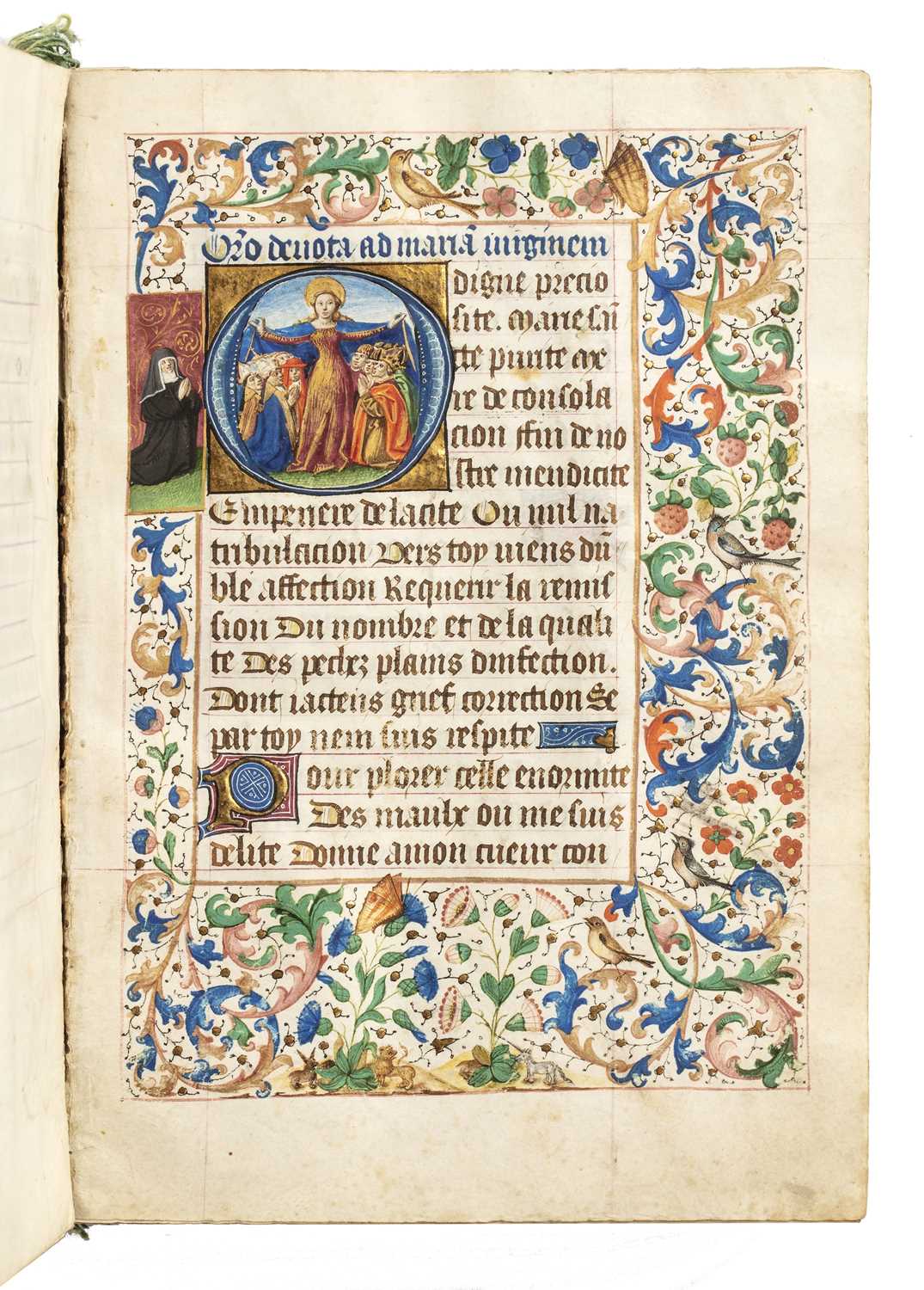 Illuminated medieval manuscript. Hours of the Virgin (Cistercian Use?). France, fifteenth century. - Image 4 of 27