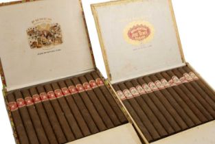 Cuban cigars to include box of 25 Hoyo De Monterrey de Jose Gener double coronas (box opened but