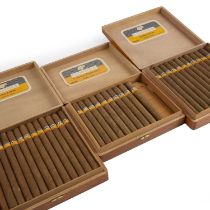 Cuban Habanos Cohiba cigars to include a complete box of 25 Lanceros 19cm in length a box of 24