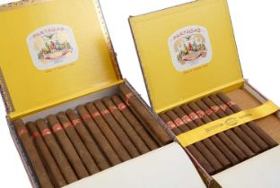 Cuban Cigars to include 13 Partagas Lusitanias and 21 Patagas Seleccion Privada No 1. both with