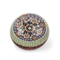 A 20th century millefiori paperweight possibly Baccarat 5cm diameter. Condition appears good,