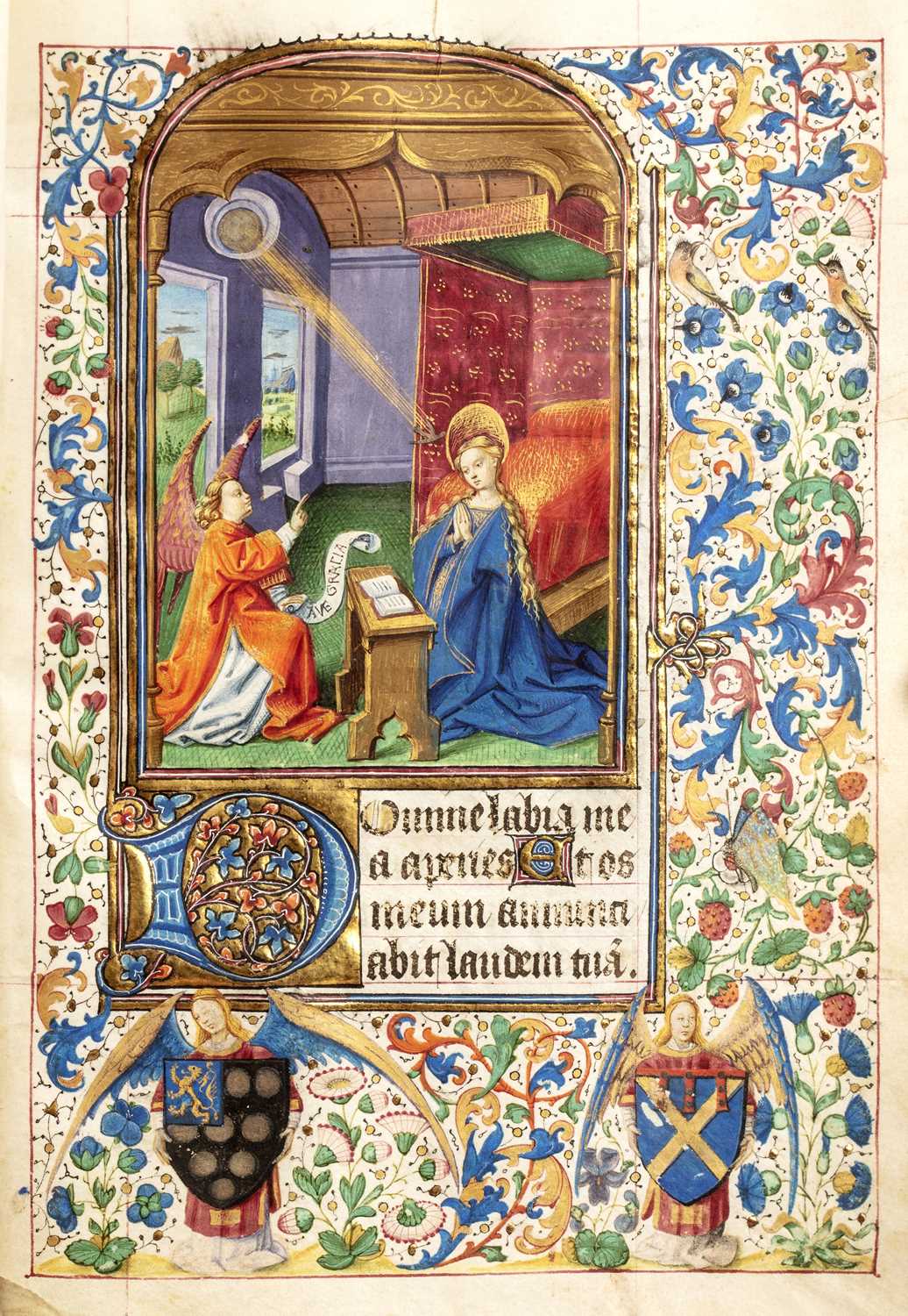 Illuminated medieval manuscript. Hours of the Virgin (Cistercian Use?). France, fifteenth century.