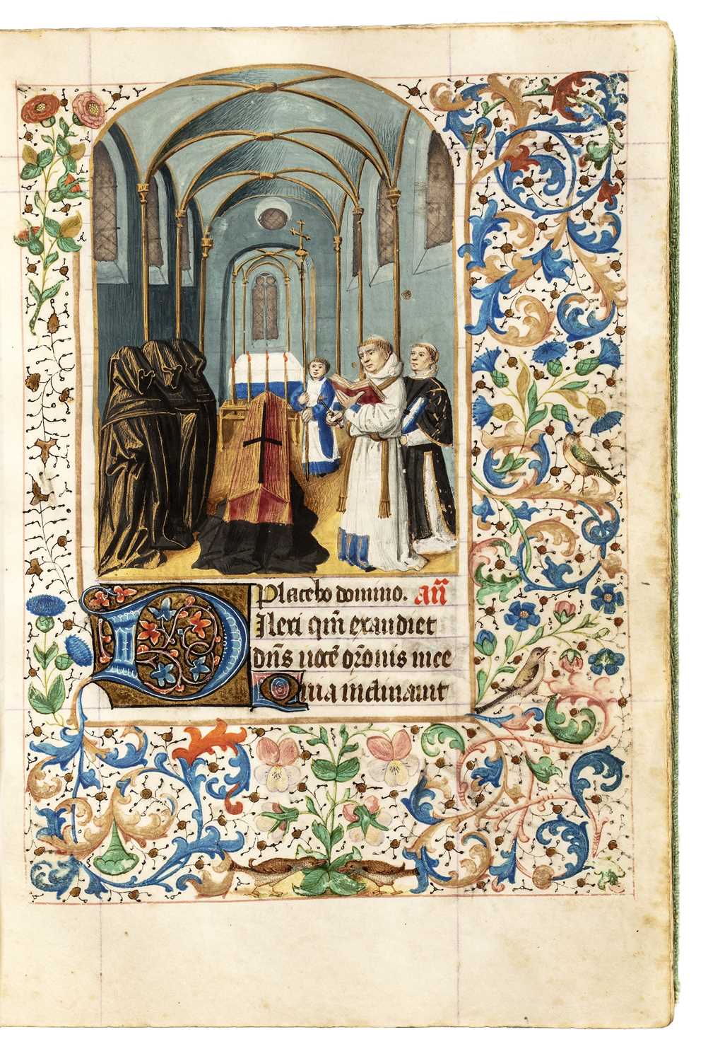 Illuminated medieval manuscript. Hours of the Virgin (Cistercian Use?). France, fifteenth century. - Image 9 of 27