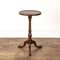 Figured mahogany circular occasional table late 19th Century, on a tripod base, 41cm diameter x 72.