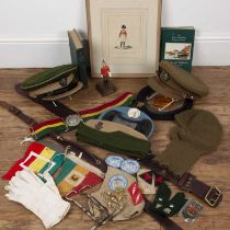 Collection of militaria to include: items related to the 5th Royal Inniskilling Dragoon Guards, such