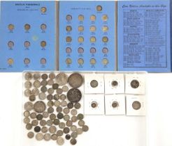 GB Crowns 1892 and 1935 Halfcrown 1887 JH EF, three 1818 Maundy pennies and other minor coins